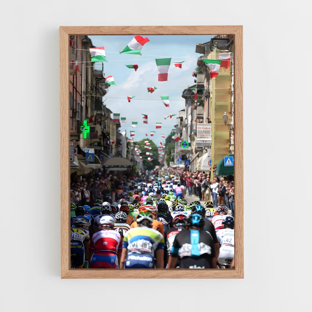 Poster Sprint à l'Italienne – affiche Cyclisme (vue 4)